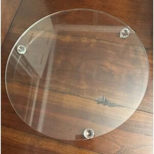 NIB Simon Designs Crystal Round 12.5" Cake Display Stand